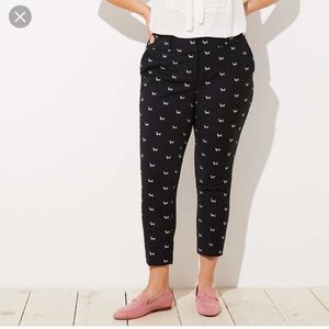 LOFT dachshund pants